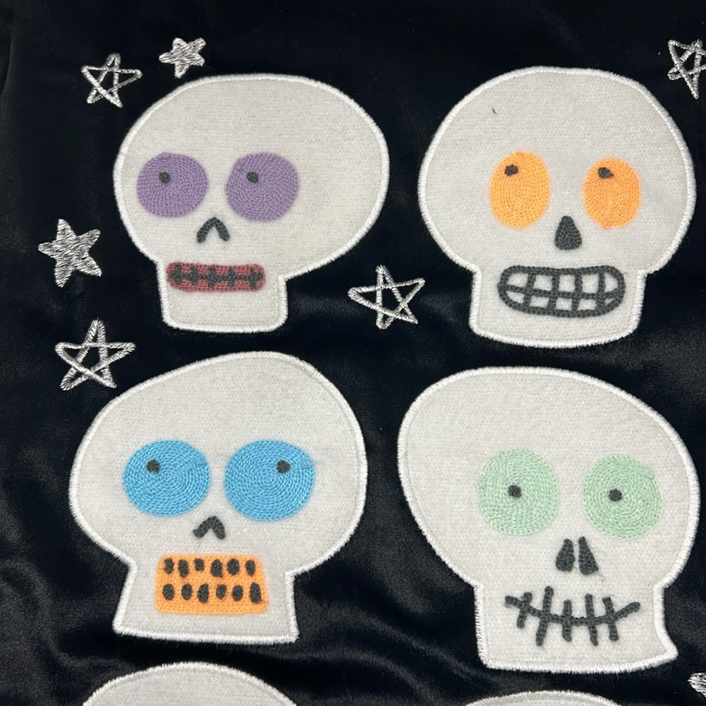 October Sky Halloween Skull Decorative Pillow - Nwt’s - Picture 7 of 13